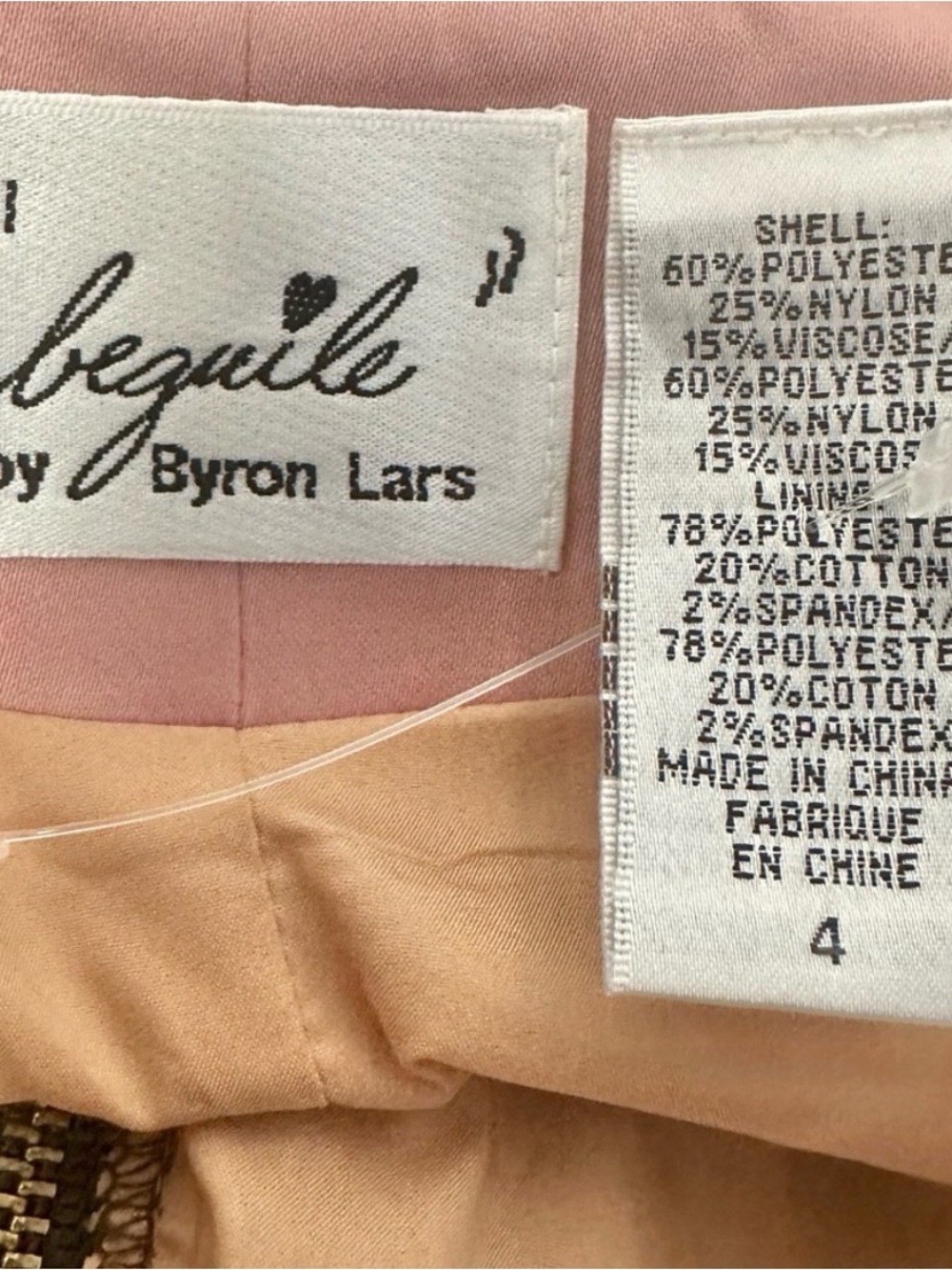 Beguile by Byron Lars Pieced Brocade Sheath Dress w/ Belt, Size 4 - Picture 15 of 16
